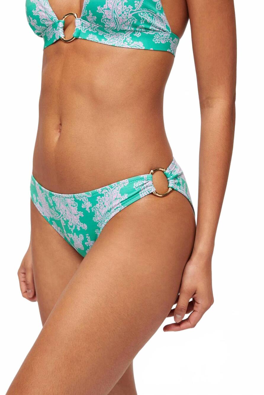 NEW HEIDI KLEIN women's santa rosa ring hipster in teal print